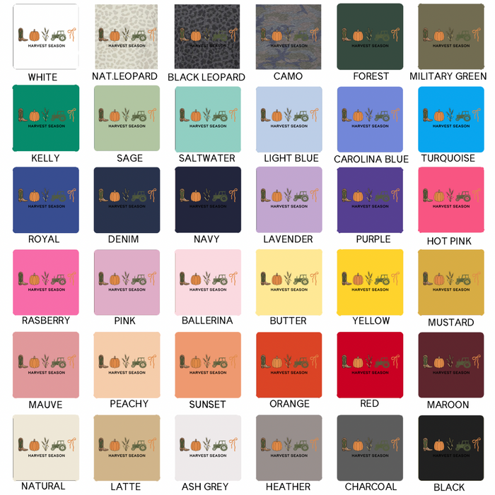 Harvest Season Symbols– Infant/Toddler/Youth