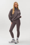 Hatherley Half-Zip Sweatshirt & Leggings Set -  Charcoal