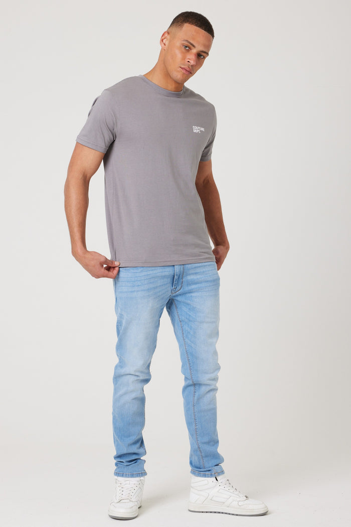 Haydon Walk Regular Fit Cotton T-Shirt - Grey