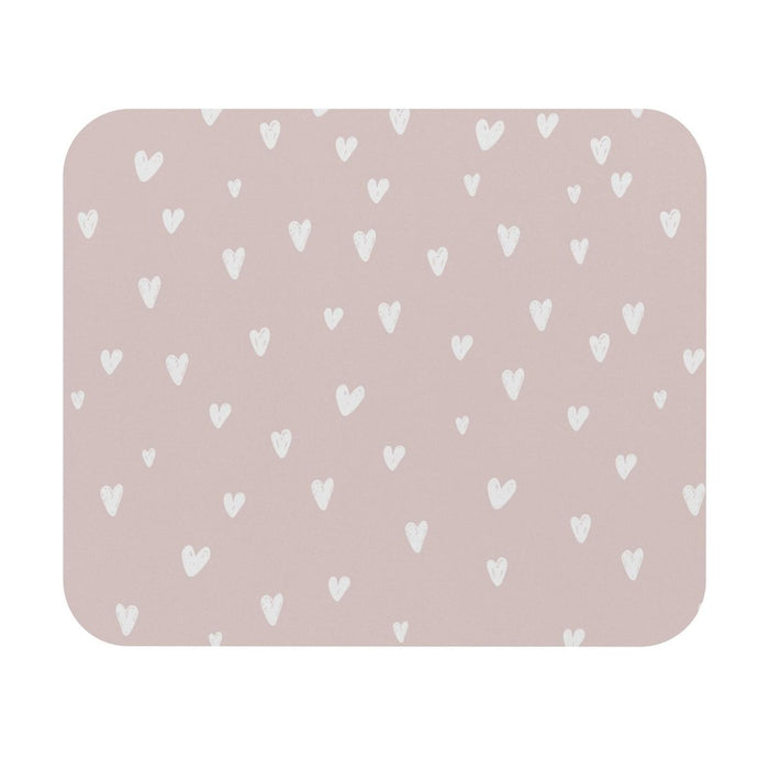 Modern Mouse Pad Pink Hearts, Modern Laptop Computer Accessories, Office Accessories, Work from Home Office, Made in the USA | Pippa + June