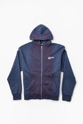 Heavyweight Oversized Couture Dept Zip Hoodie - Blue