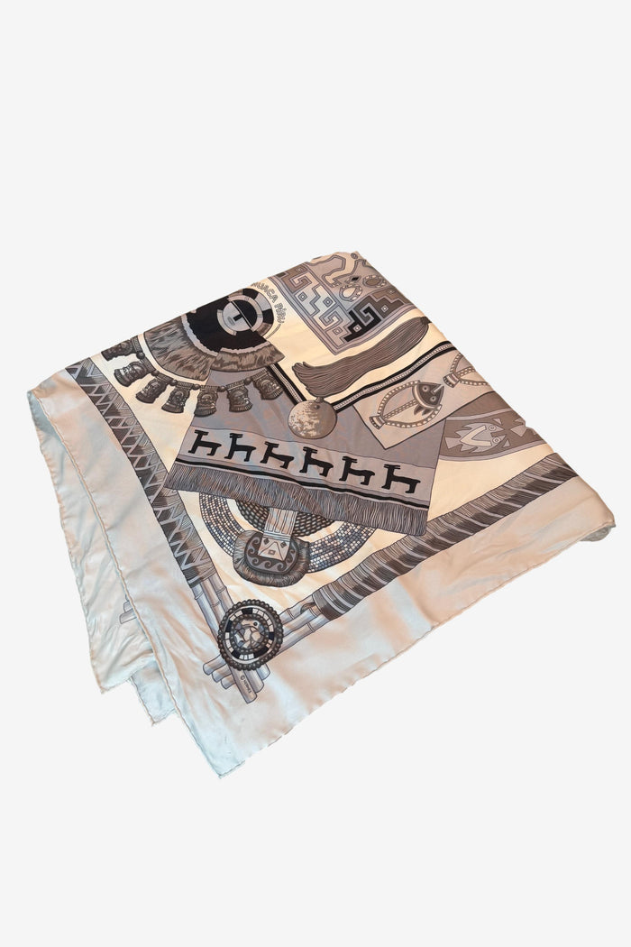 Hermes Huaca Piru Silk Carre Scarf image 0
