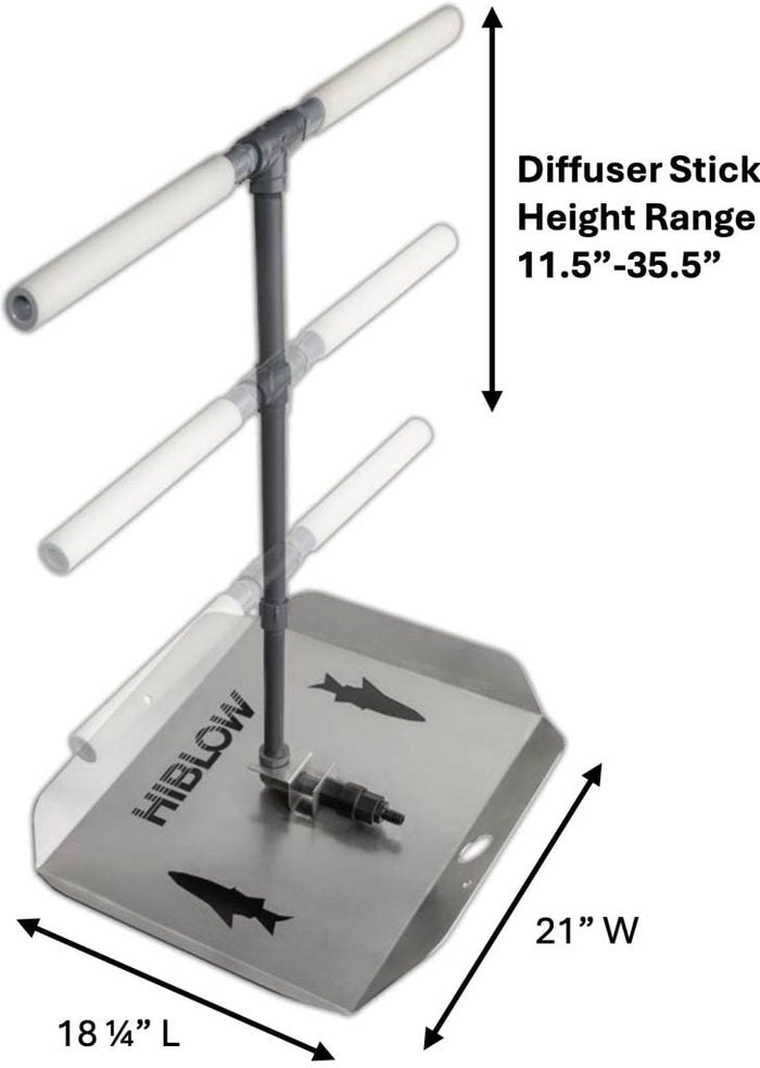 Hiblow® Adjustable Height Diffuser - For Deeper Water