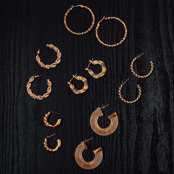 Holly Hoop Earrings
