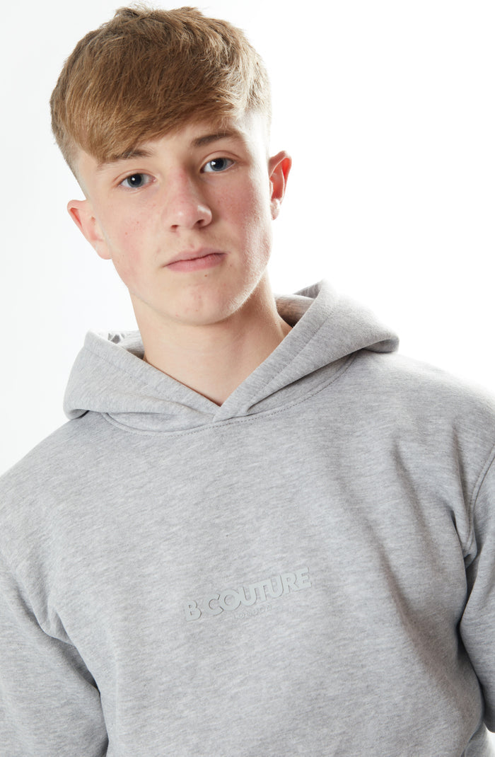 Holmdale Boys Fleece Tracksuit - Grey Marl