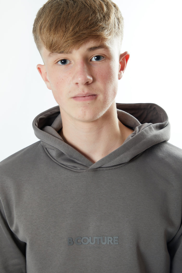 Holmdale Boys Fleece Tracksuit - Pewter
