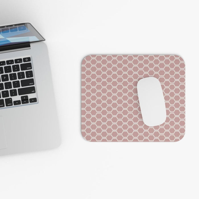 Modern Mouse Pad Honeycomb Blush, Modern Laptop Computer Accessories | Pippa + June