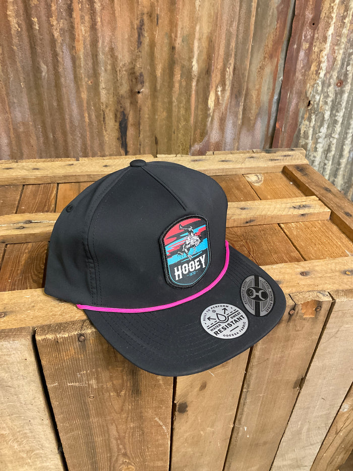 Hooey "Cheyenne" Black with Pin/Blue Patch