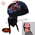 Hot Leathers Premium Headwrap - Flag & Eagle Motorcycle Durag