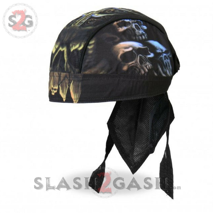 Hot Leathers Skull Cavern Headwrap Premium Motorcycle Durag