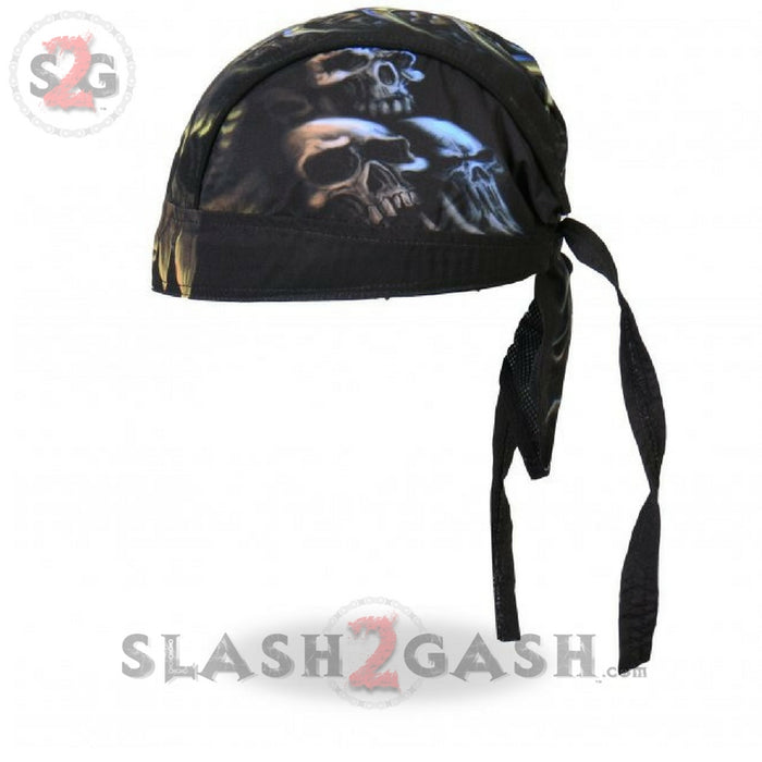 Hot Leathers Skull Cavern Headwrap Premium Motorcycle Durag