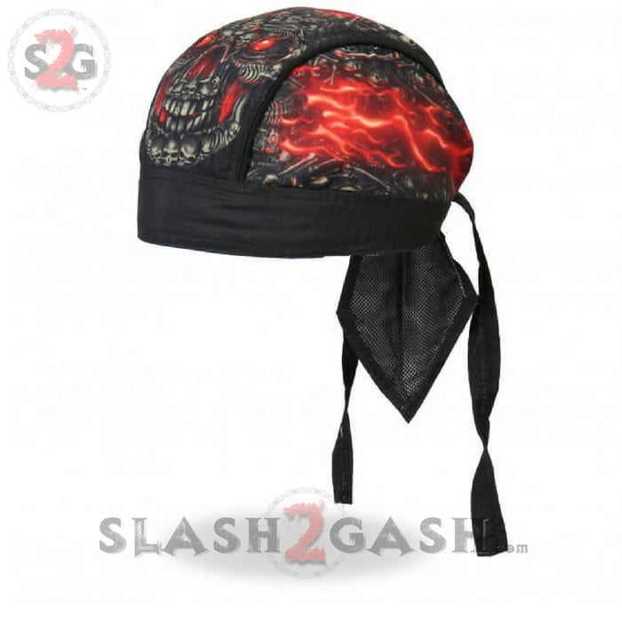 Hot Leathers Skull Made Of Skulls Headwrap Premium Motorcycle Durag