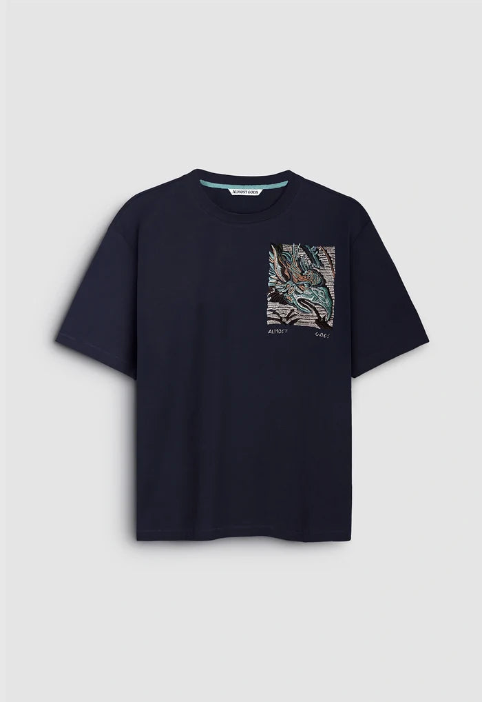 Hydra Embroidered Relaxed Tee
