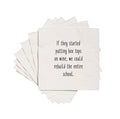 If they started putting box tops on wine Cocktail Napkins