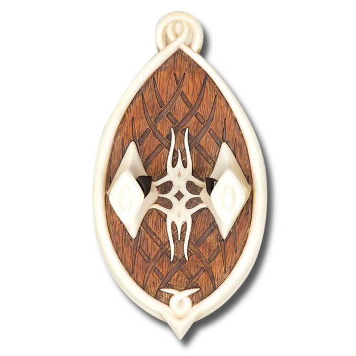 Illuminated Moria Staff of Gandalf includes Elvish-style wall display plaque adorned with Gandalf's rune