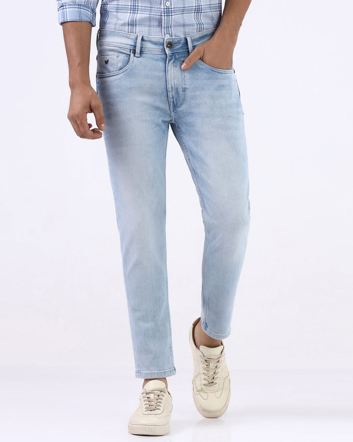 Indigo Superflex Skinny Cropped Jeans - Dewitt