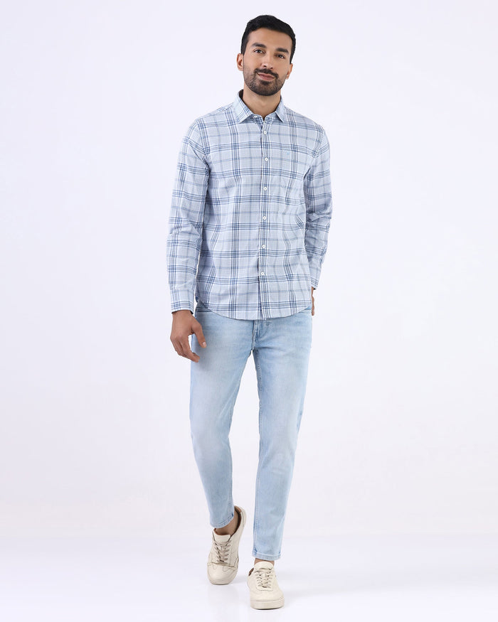 Indigo Superflex Skinny Cropped Jeans - Dewitt