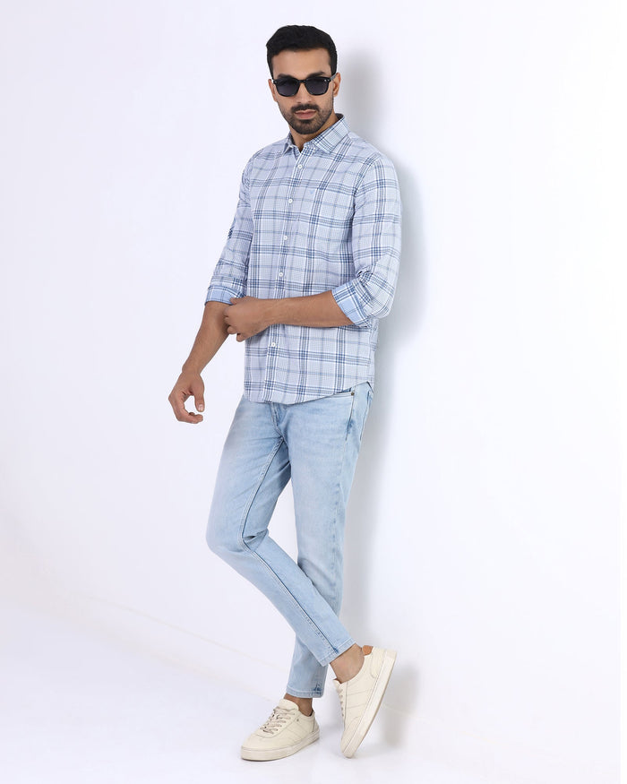Indigo Superflex Skinny Cropped Jeans - Dewitt