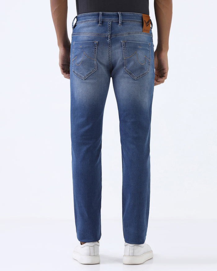 Indigo Superflex Slim Fit Jeans - Aidan