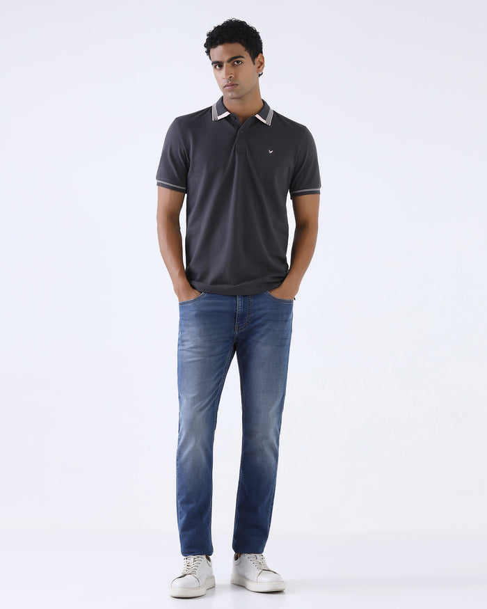 Indigo Superflex Slim Fit Jeans - Aidan