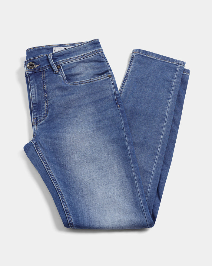 Indigo Superflex Slim Fit Jeans - Aidan