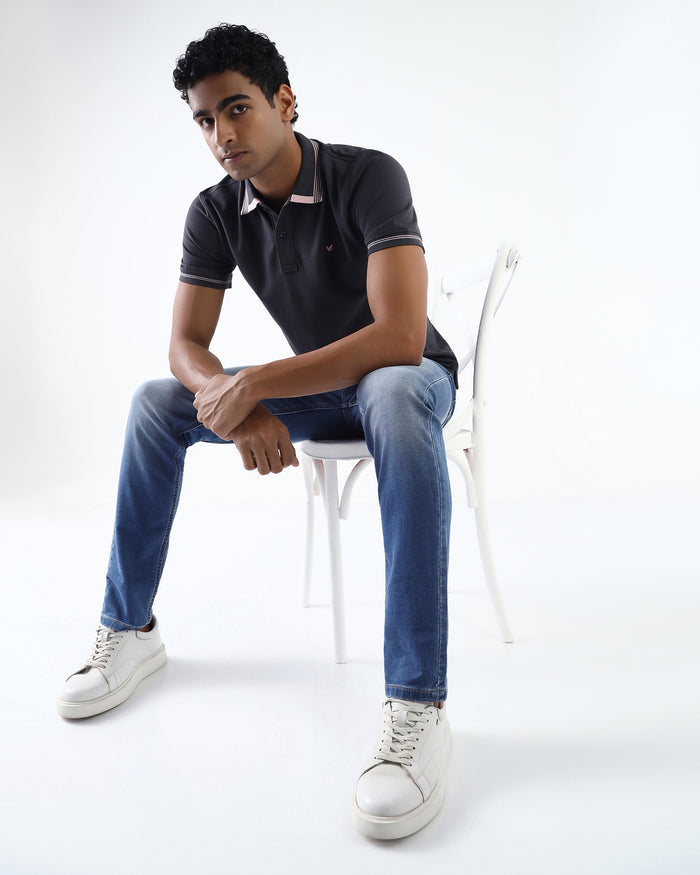 Indigo Superflex Slim Fit Jeans - Aidan