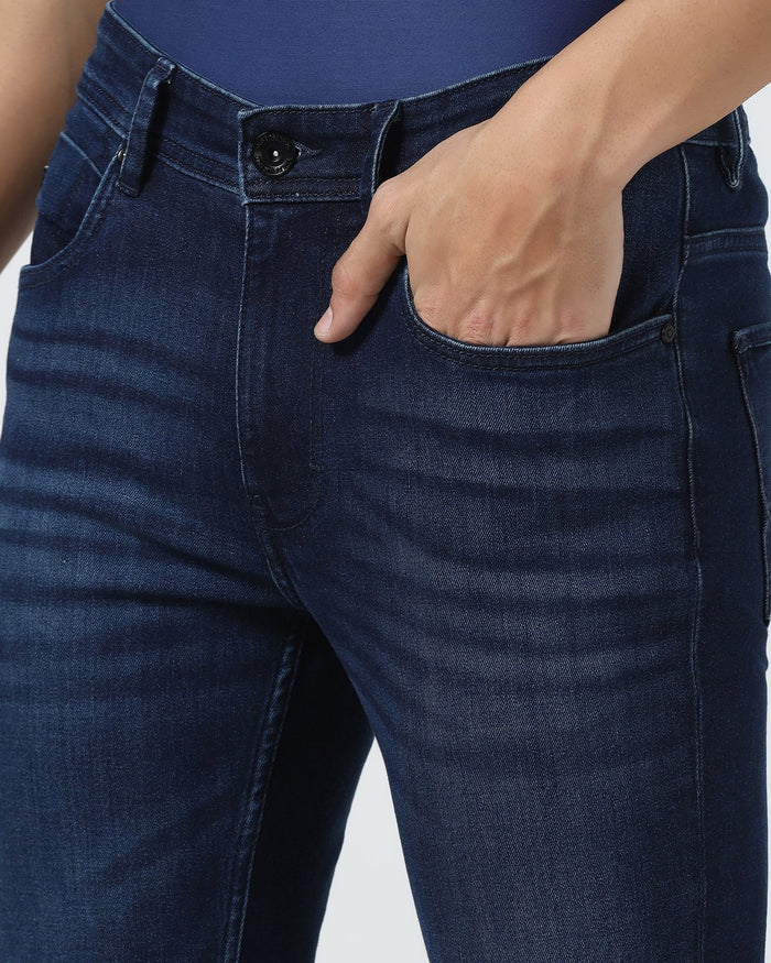 Indigo Superflex Slim Fit Jeans - Reid