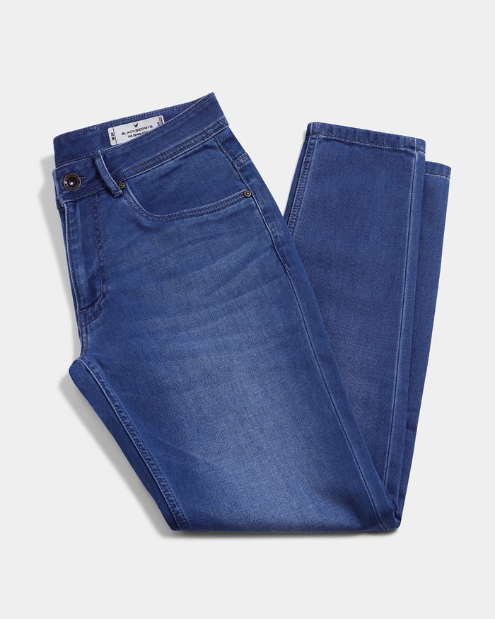 Indigo Ultrasoft Skinny Cropped Jeans - Holger