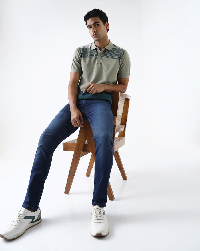 Indigo Ultrasoft Skinny Cropped Jeans - Holger