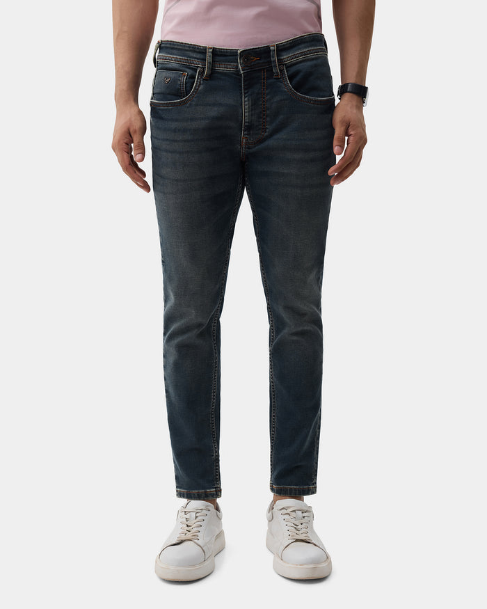 Indigo Ultrasoft Skinny Cropped Jeans - Ocean