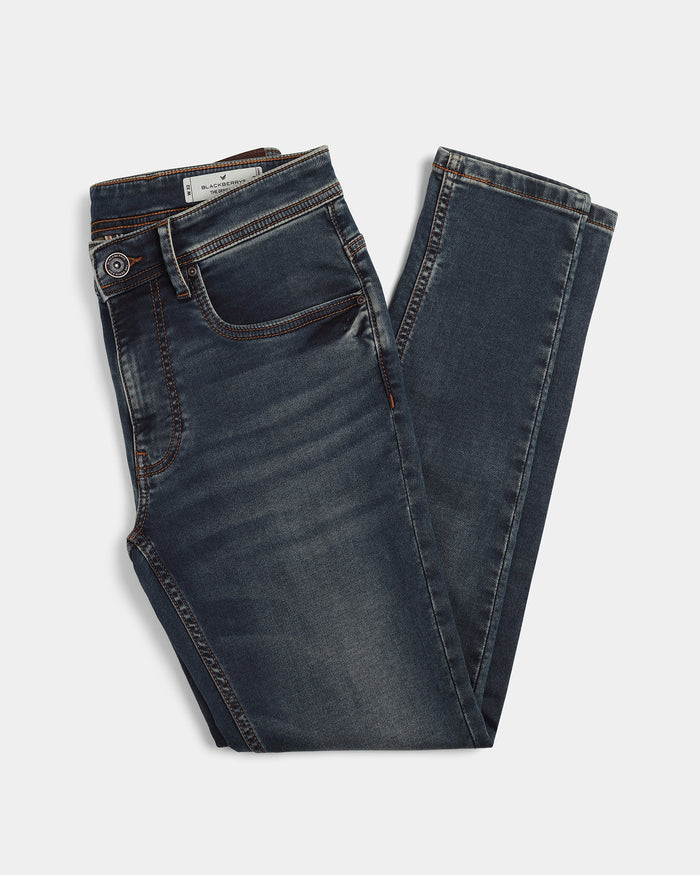 Indigo Ultrasoft Skinny Cropped Jeans - Ocean