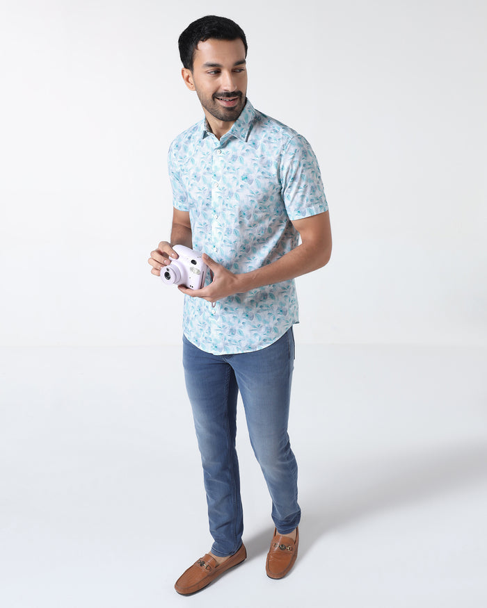 Indigo Ultrasoft Slim Fit Jeans - Leonel