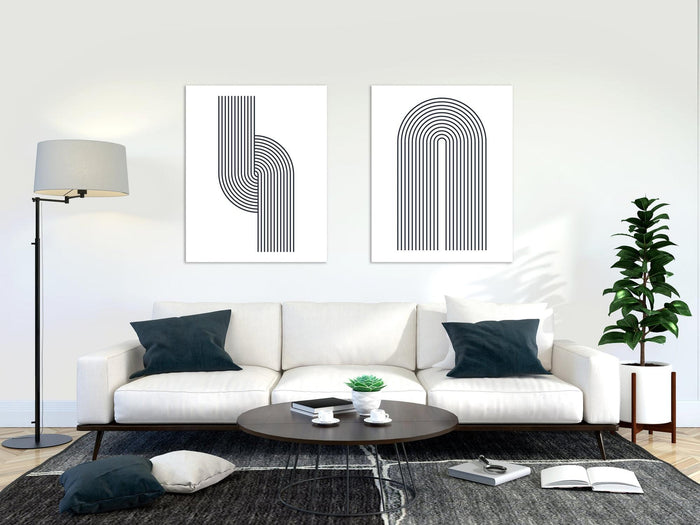 Modern Wall Art Set Infinity, Abstract Wall Decor, Abstract Painting, Abstract Canvas Art Print