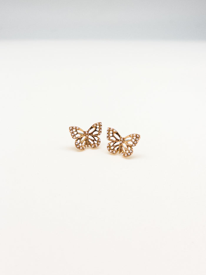 Irie Gold Butterly Studs