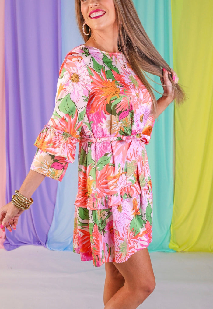 Island Chic Satin Dress