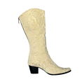 Ivory/Tan Python Brocade Modern Cowboy