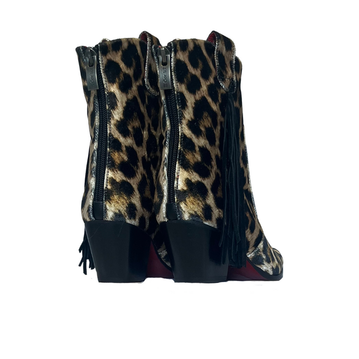 Jaguar Fringe Bootie