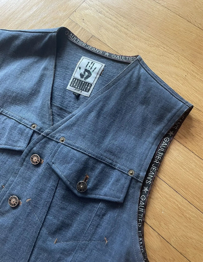 Jean Paul Gaultier Denim-väst