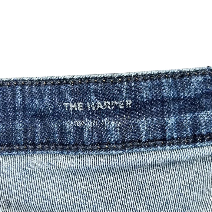 Jeans Straight By Ag Jeans In Blue Denim, Size: 12