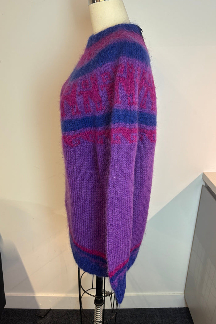 Jennifer Purple Mohair Sweater