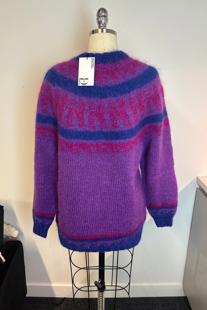 Jennifer Purple Mohair Sweater