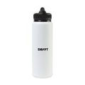 Jett Aluminum Straw Lid Hydration Bottle - 32 Oz. - White | Custom Branded | Lemon Print