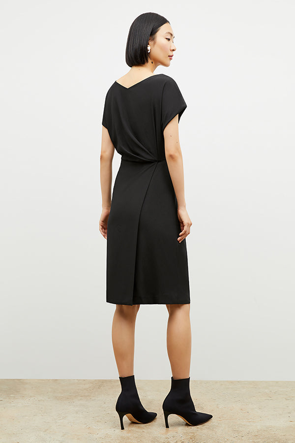 Back image of a woman wearing the jillian dress in black | Exclude | Grid Hover