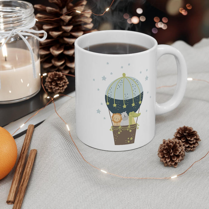Kids Mug Neutral Jungle Animals, Kids Gift Mug, Child Mug, Kids Gift, Drinkware