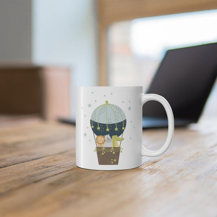 Kids Mug Neutral Jungle Animals, Kids Gift Mug, Child Mug, Kids Gift, Drinkware