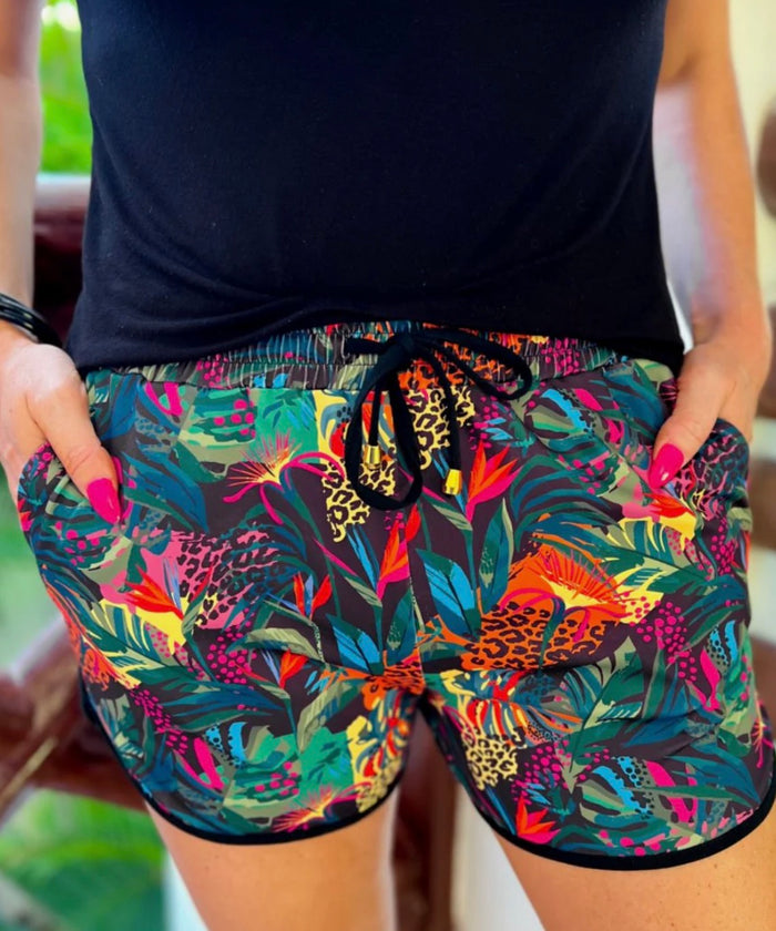Jungle Black Everyday Shorts