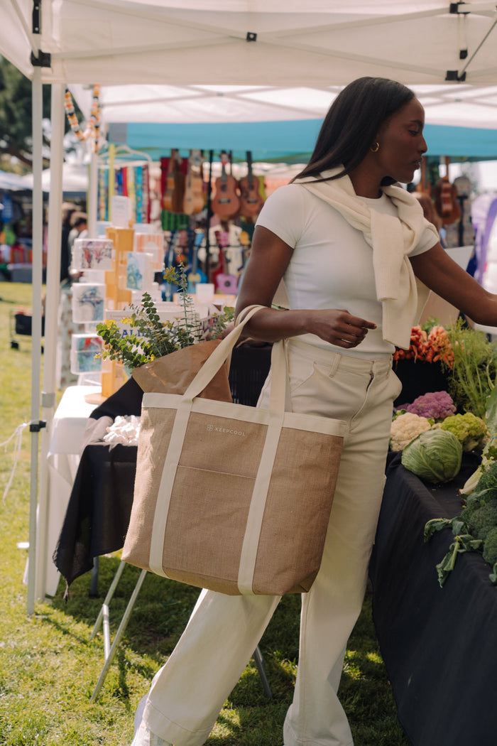KEEPCOOL® Nairobi Jute Shopper Cooler