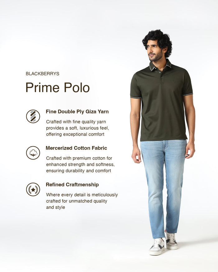 Kelp Solid Polo - Mond