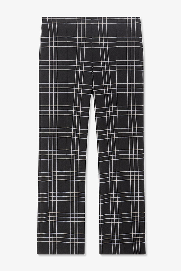 packshot image of the kick flare foster pant in plaid  | Exclude | Still