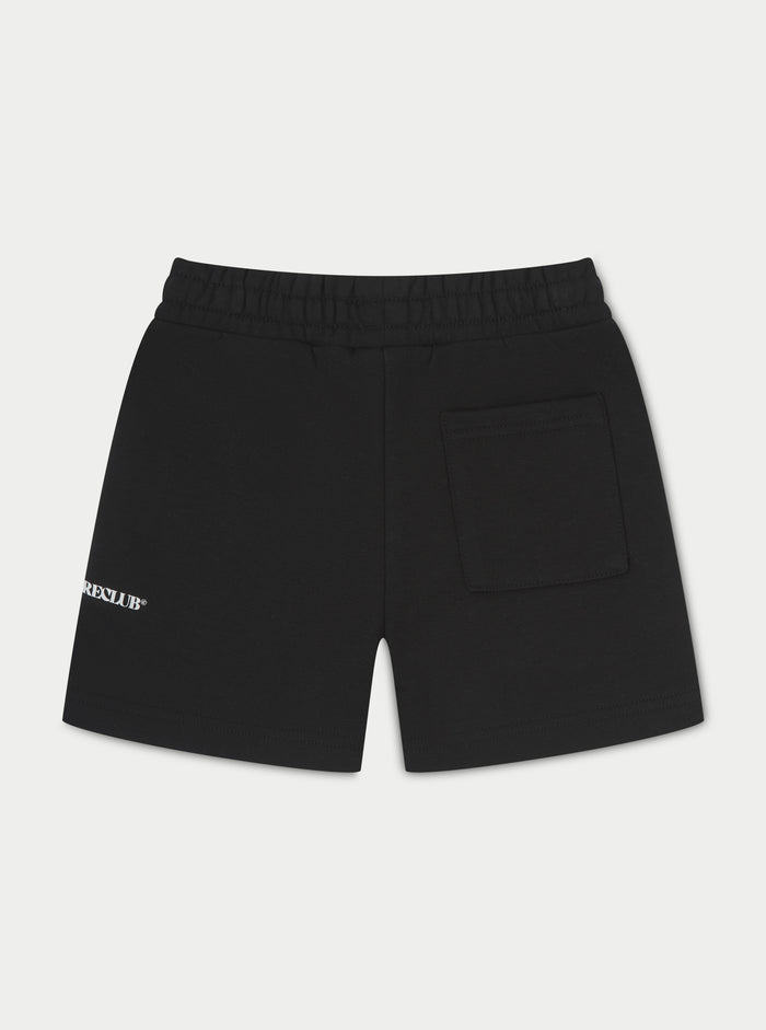 KIDS RAW SEAM SHORTS - BLACK